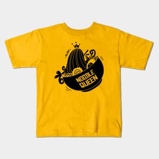 Noodle Queen by Cindy Rose Studio Kids T-Shirt